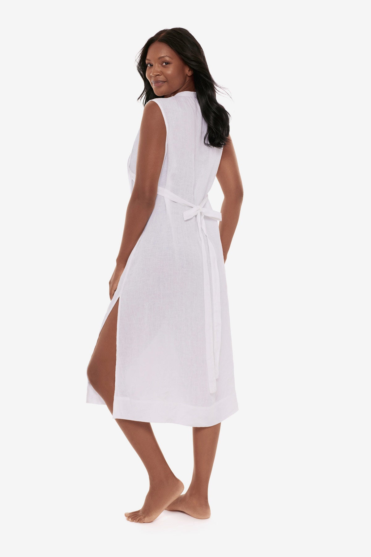 Pleated Beach Dress Cover Up
