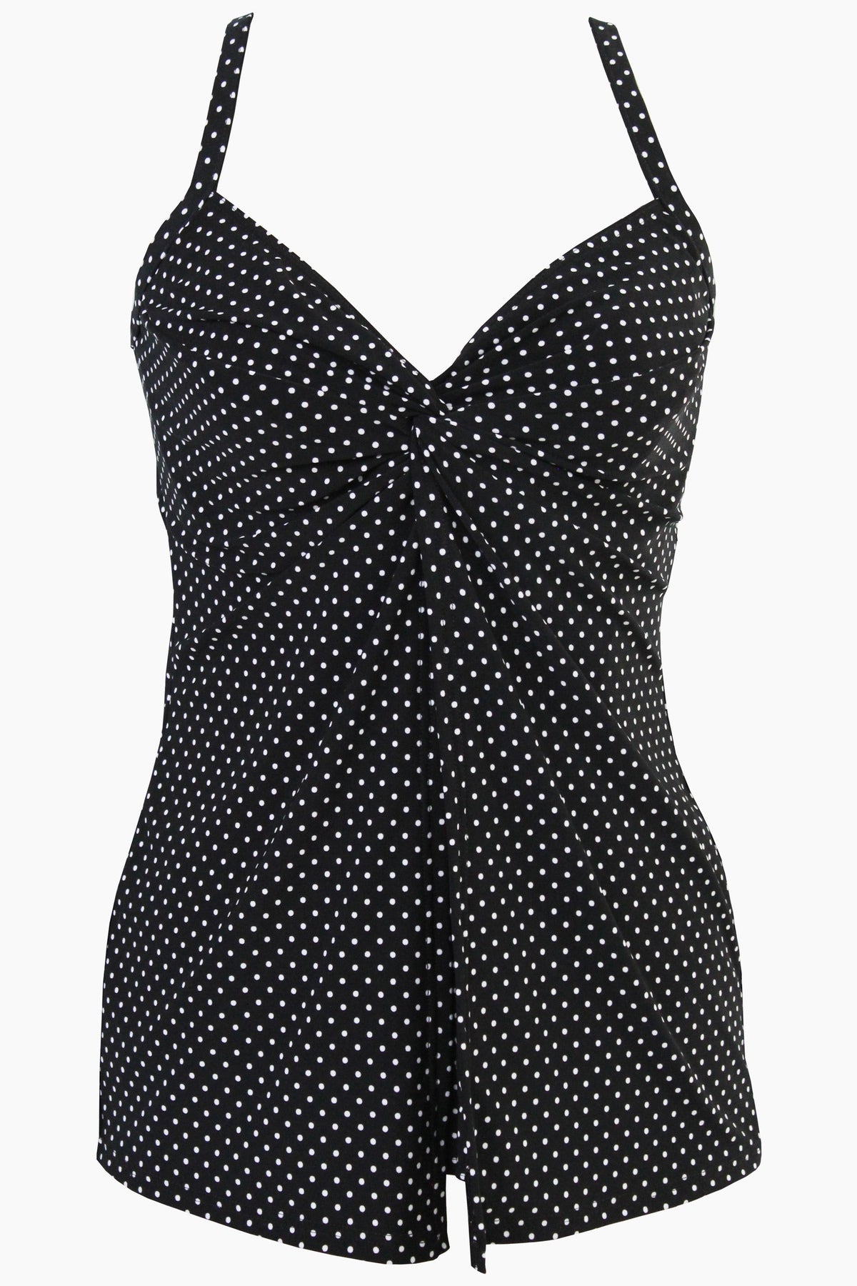 DD-Cup Love Knot Tankini Top in Pin Point