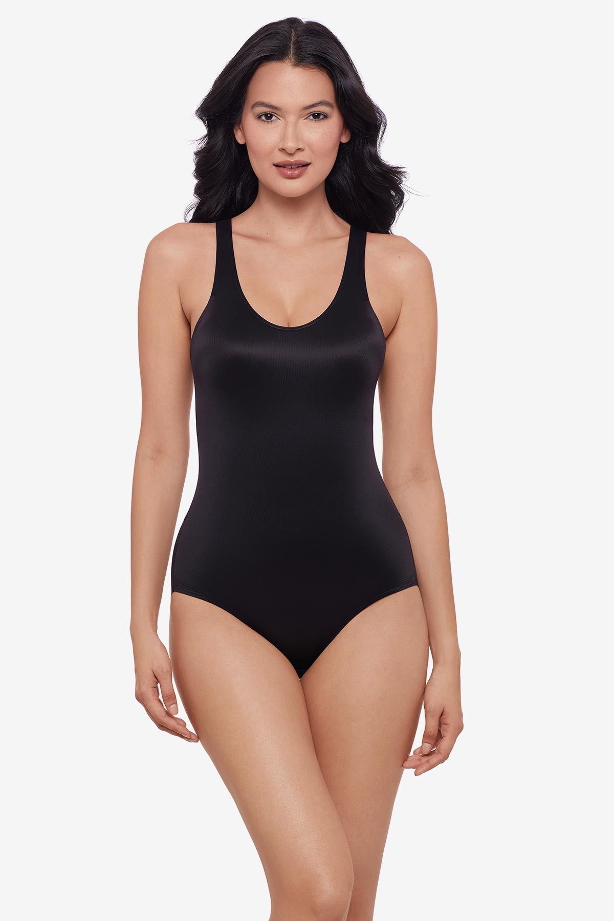 Back Wrap Shaping Bodysuit in Black