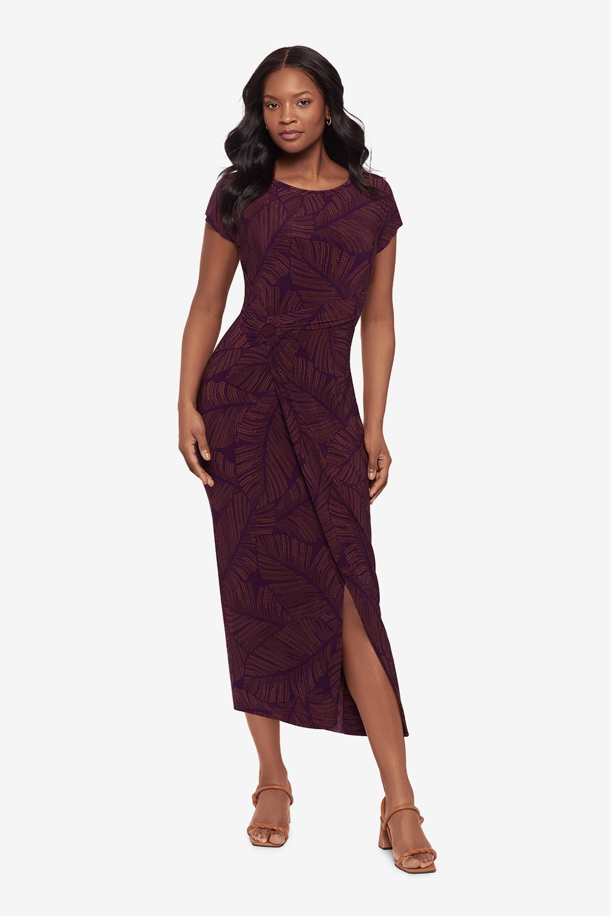 Loki Wrap Front Shaping Dress in Anthurium