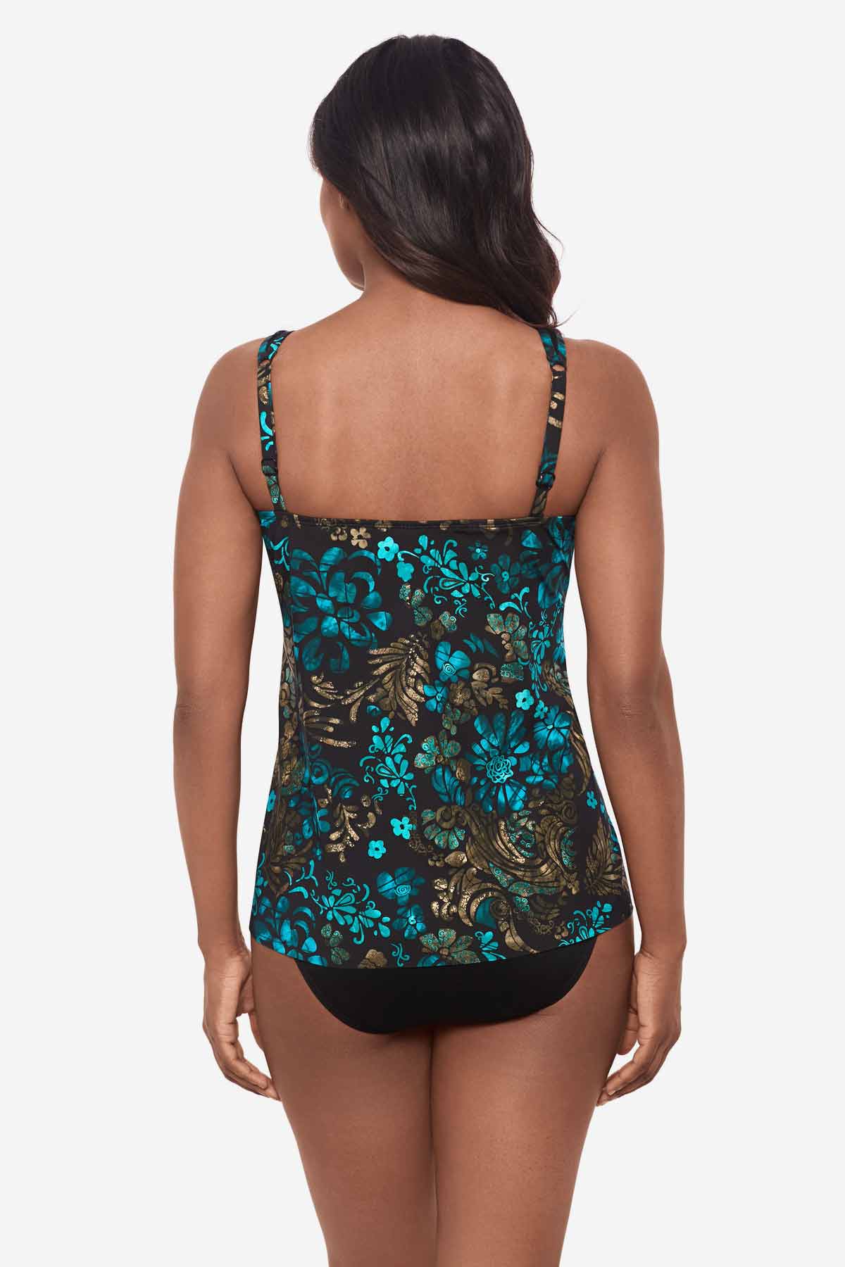 DD-Cup Mirage Tankini Top in Flor De Mare