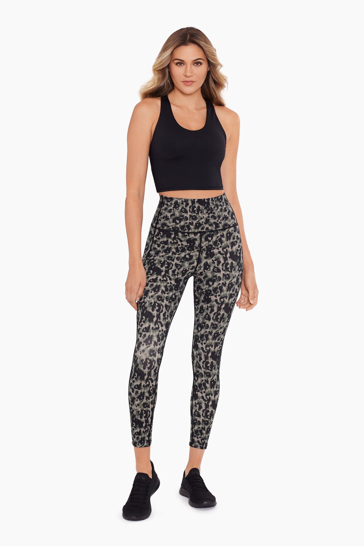 Tummy Control Performance Leggings in Tortoise Shell