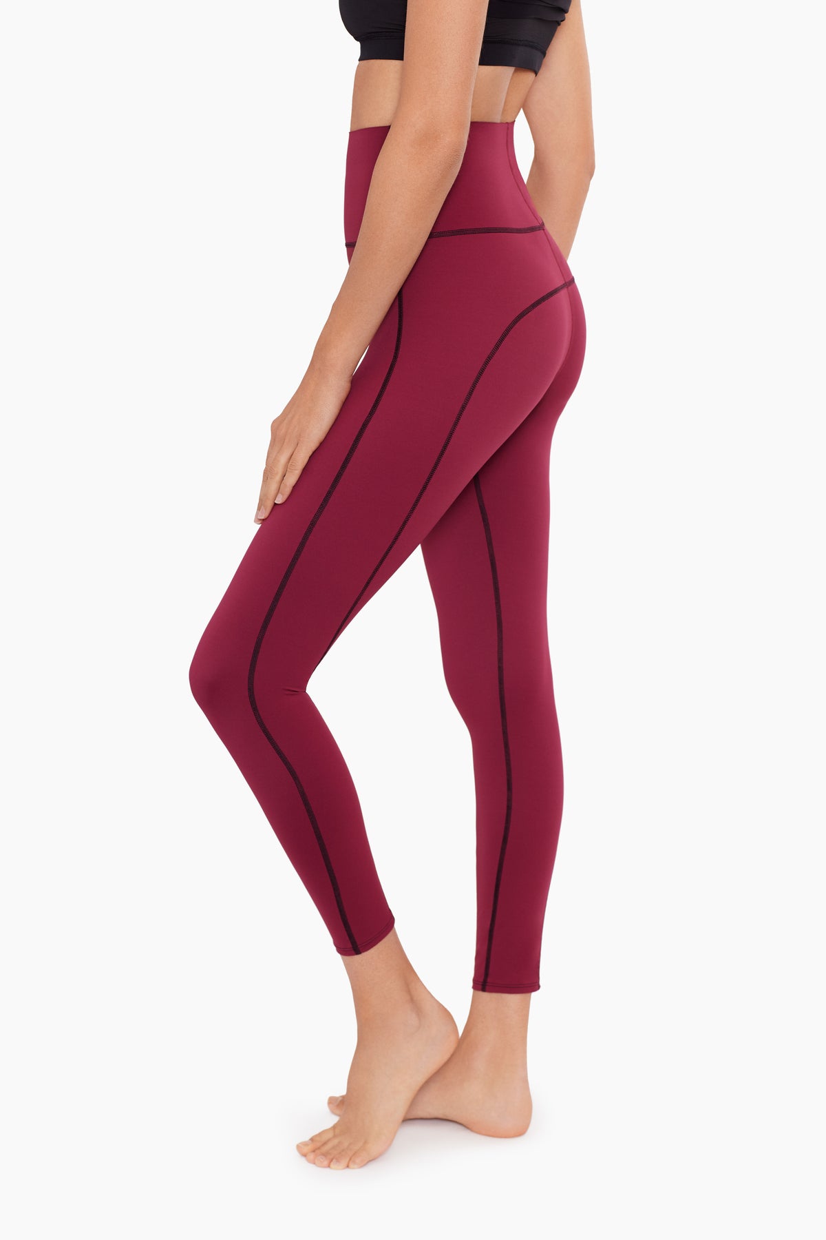 Tummy Control Performance Leggings in Rhododendron