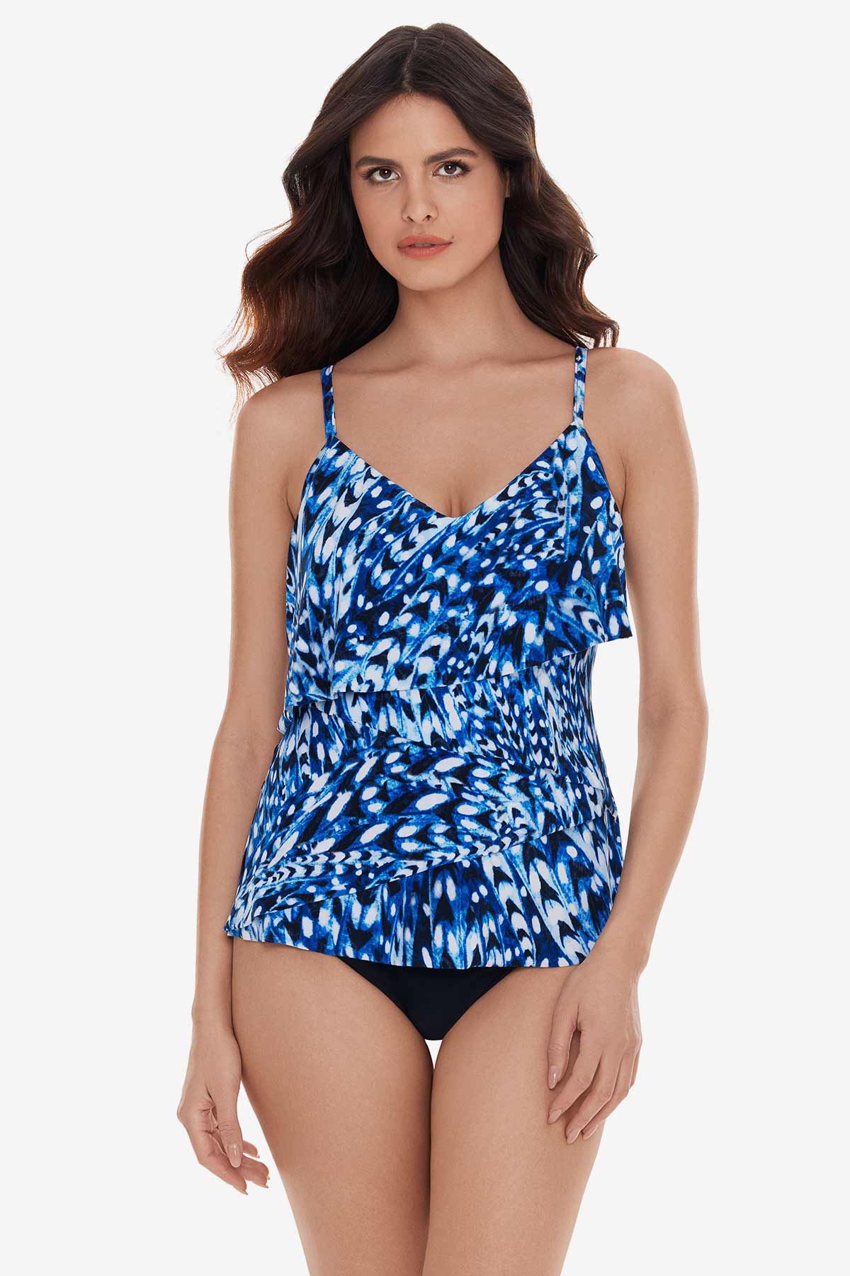 Chloe Tankini Top in Quill