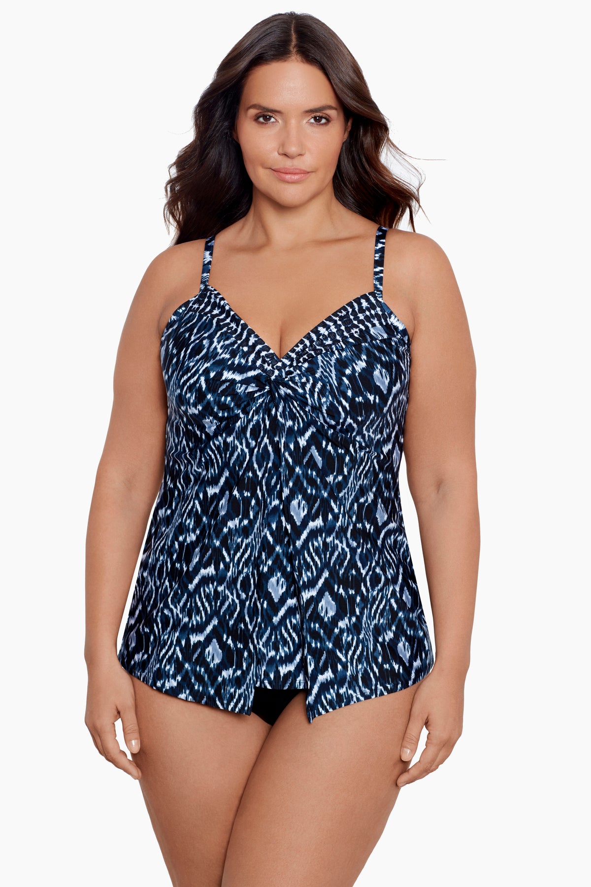 Plus Size Love Knot Tankini Top in Palatium
