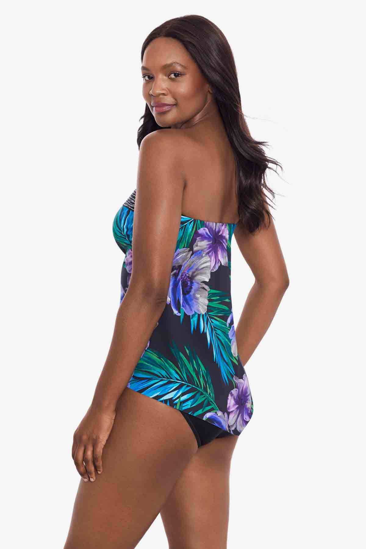 Hankini Tankini Top in Flora Aura