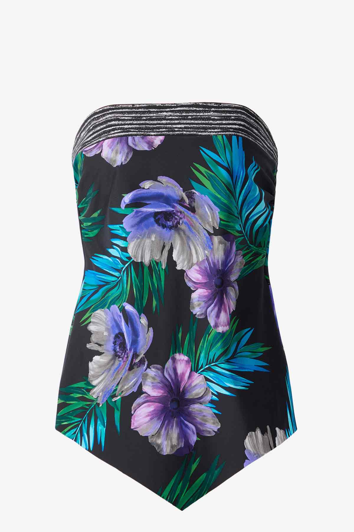 Hankini Tankini Top in Flora Aura