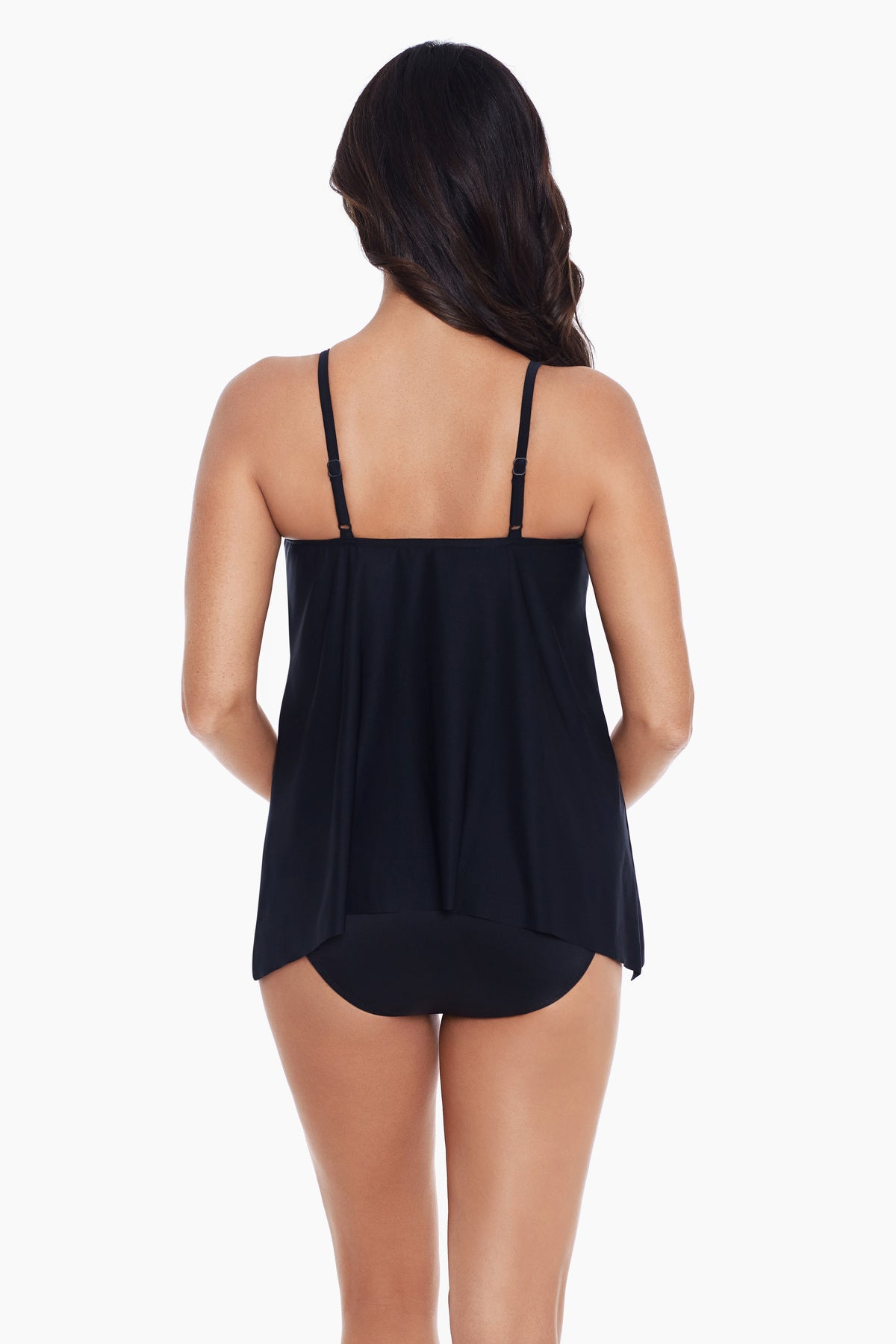 Peephole Tankini Top in Poppy