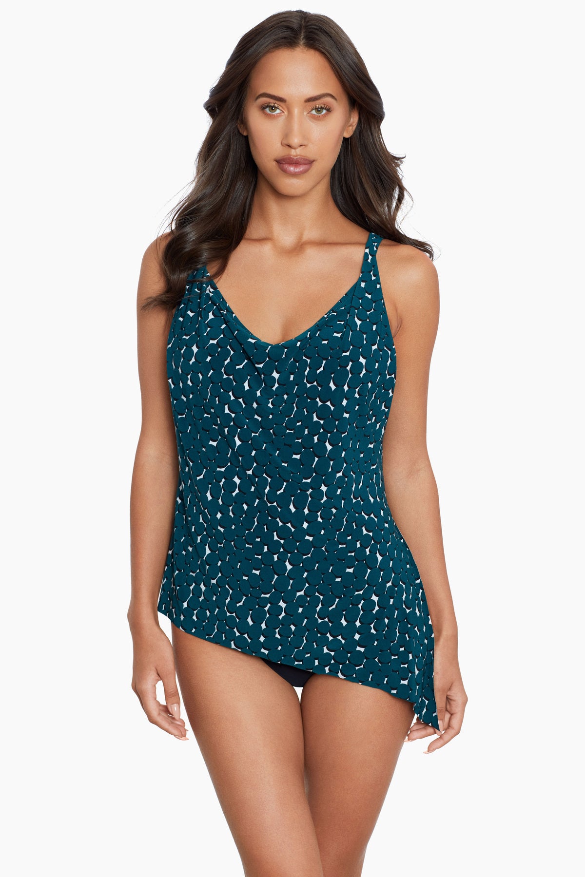 Winnie Tankini Top in Shadow Dot