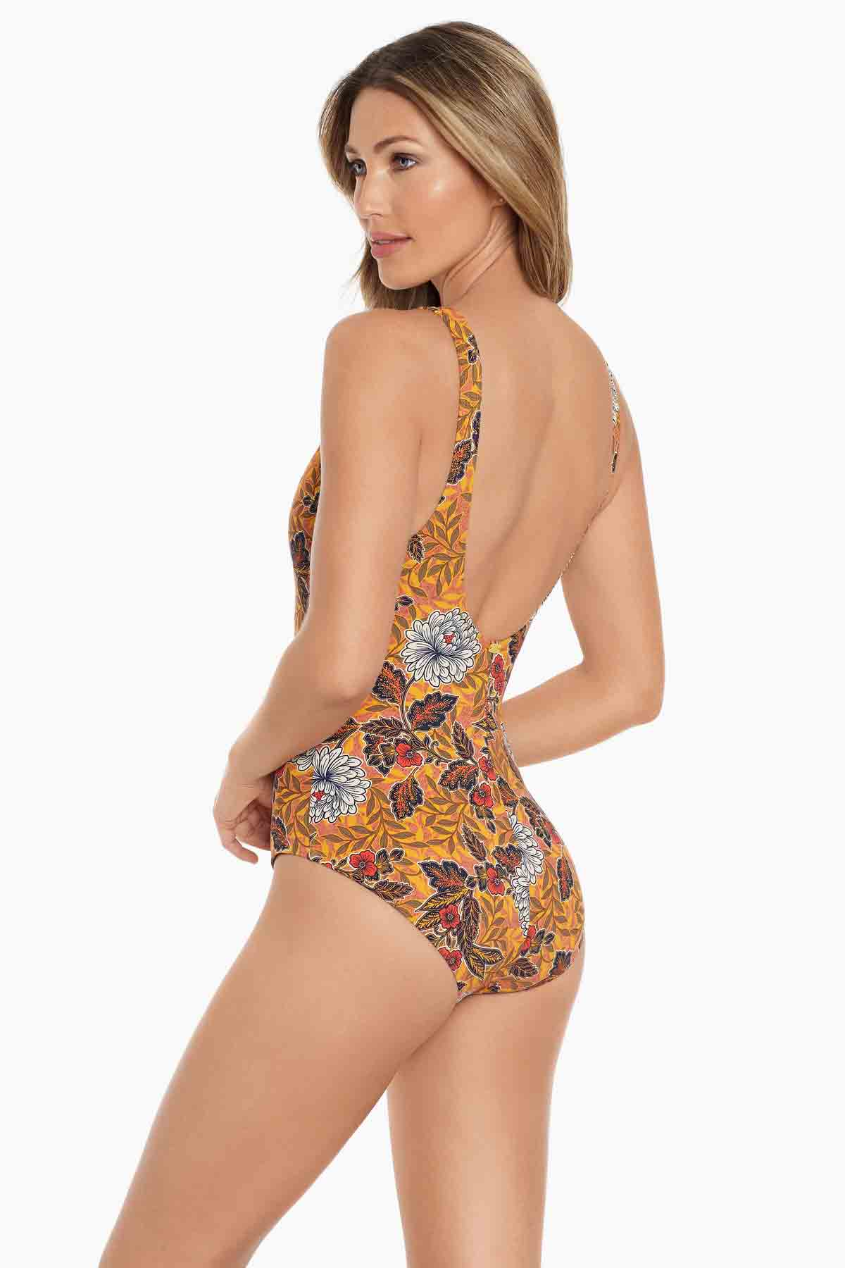Gypsy Lace Up One Piece in Rhiannon