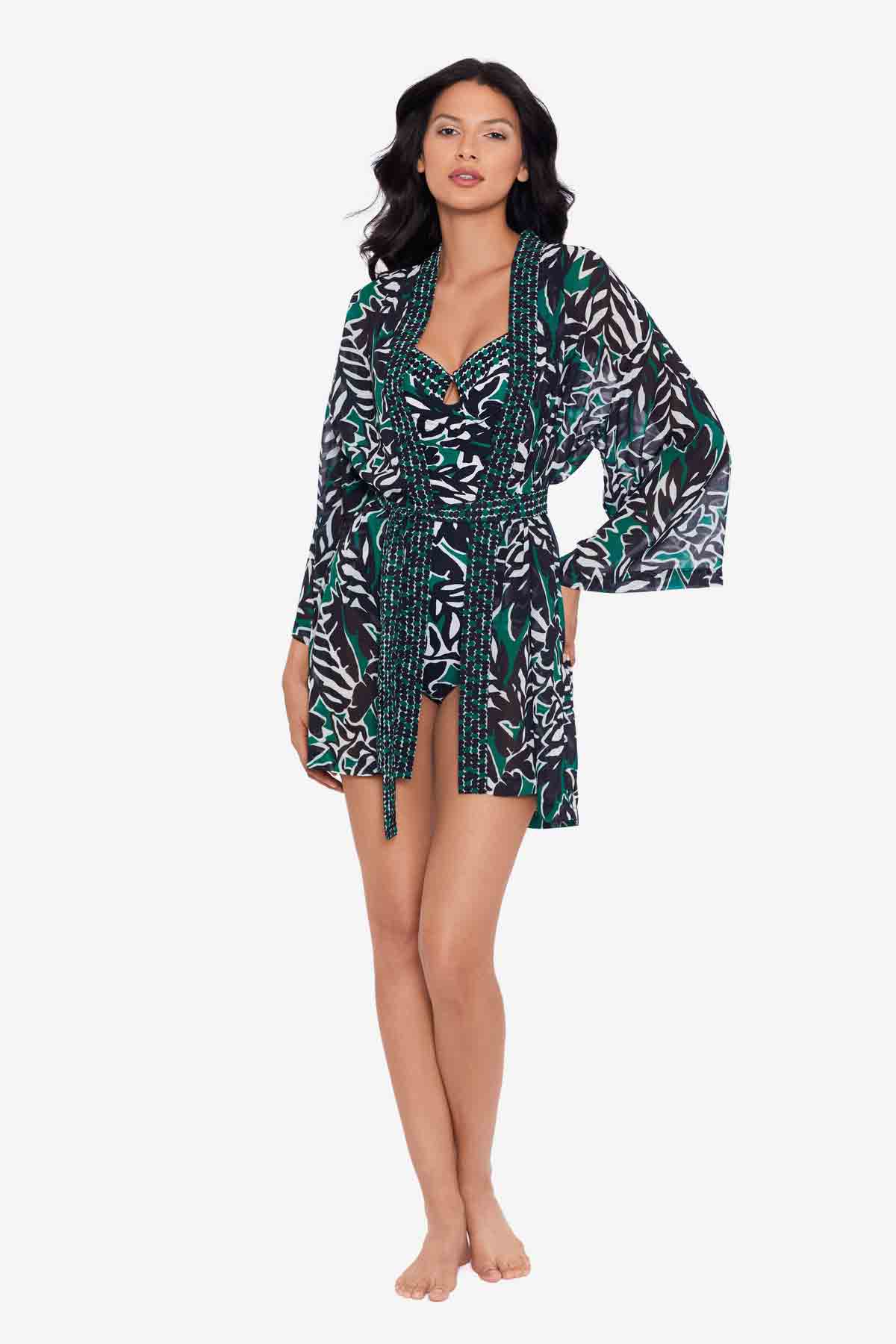 Kimono Cover Up in Palma Verde