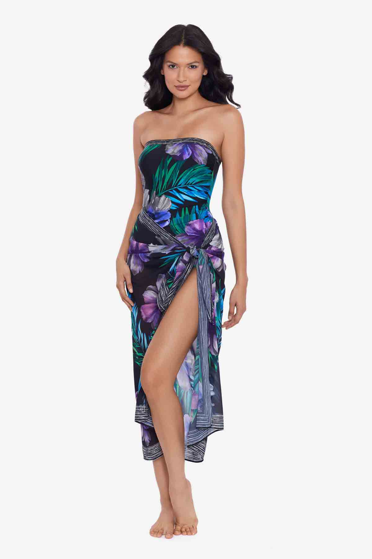 Scarf Pareo Cover Up in Flora Aura